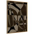 Sylvie Contour 1 Framed Canvas by Shatha Al Dafai
