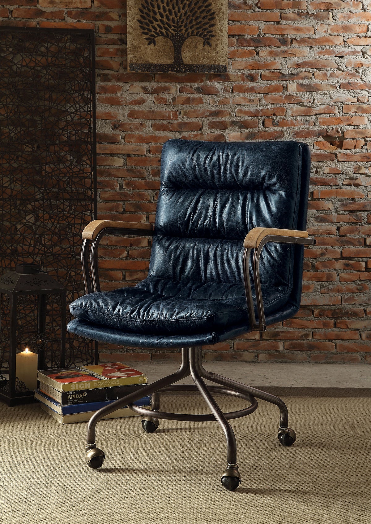Harith  Office Chair Vintage Blue Tgl