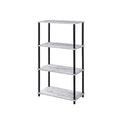 Ergode Bookshelf Antique White & Black Finish