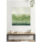 Abstract Green Trees by The Creative Bunch Studio Framed Canvas Wall Art Print