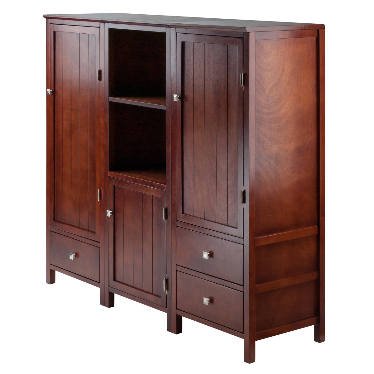 Brooke 3Pc Modular Jelly Cupboard Set, Walnut
