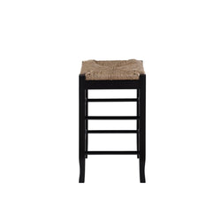 24 SQUARE RUSH CNTR STOOL [BLACK]