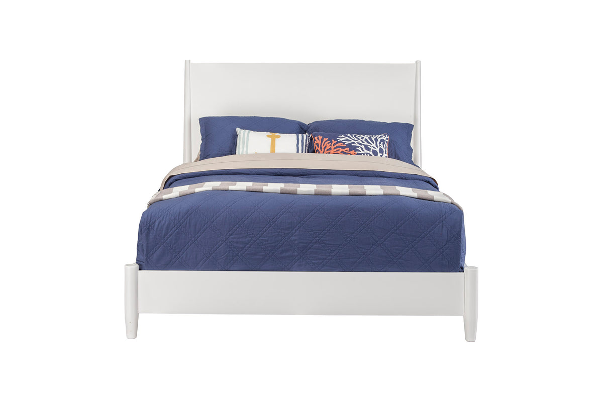 Flynn Standard King Panel Bed, White