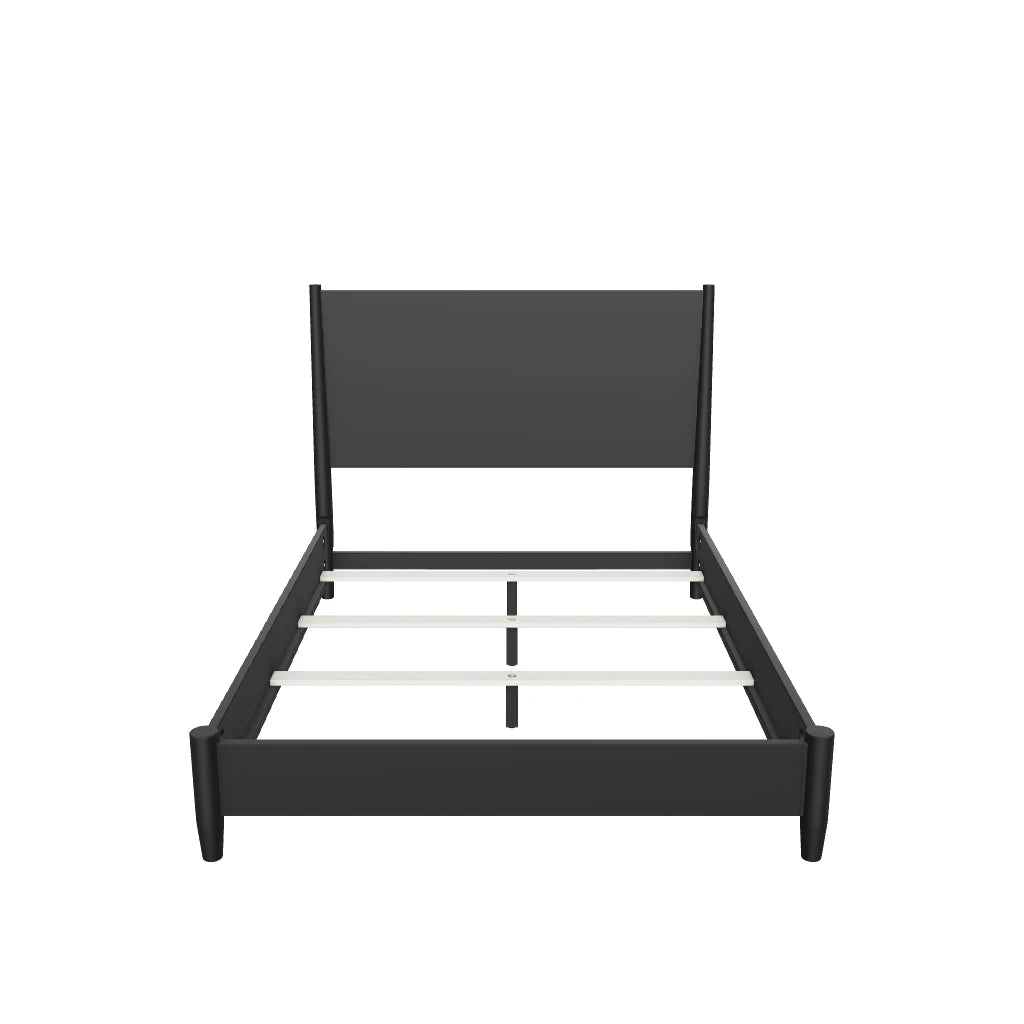 Flynn California King Panel Bed, Black