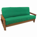 Solid Twill 8 To 9Inch Full Futon Cover  Emerald