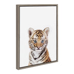 Sylvie Baby Tiger Framed Canvas by Amy Peterson