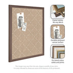 Pinboard Beige Lattice Pattern