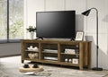 Benito Knotty Oak 70W TV Stand with Open Shelves and Cable Management