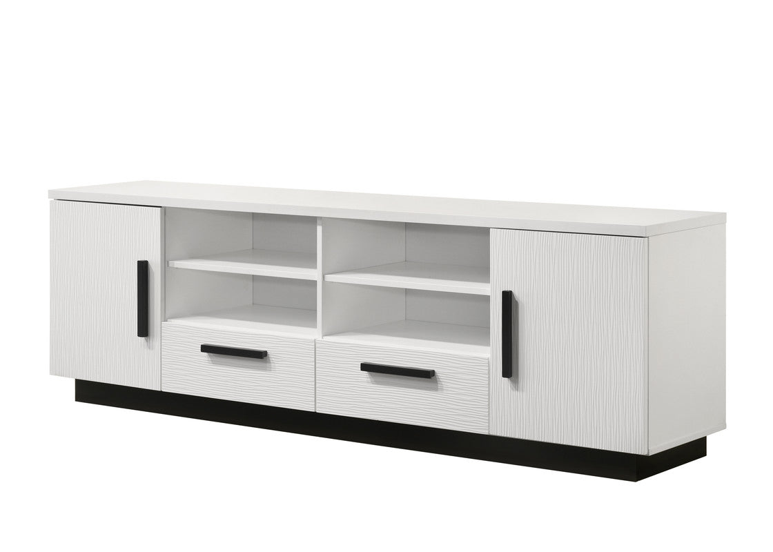 Matilda 70.5W White Finish TV Stand with Drawers