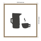 Coffee by Gabrielly Guedes Framed Canvas Wall Art Print