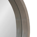 Hutton Round Wood Wall Mirror