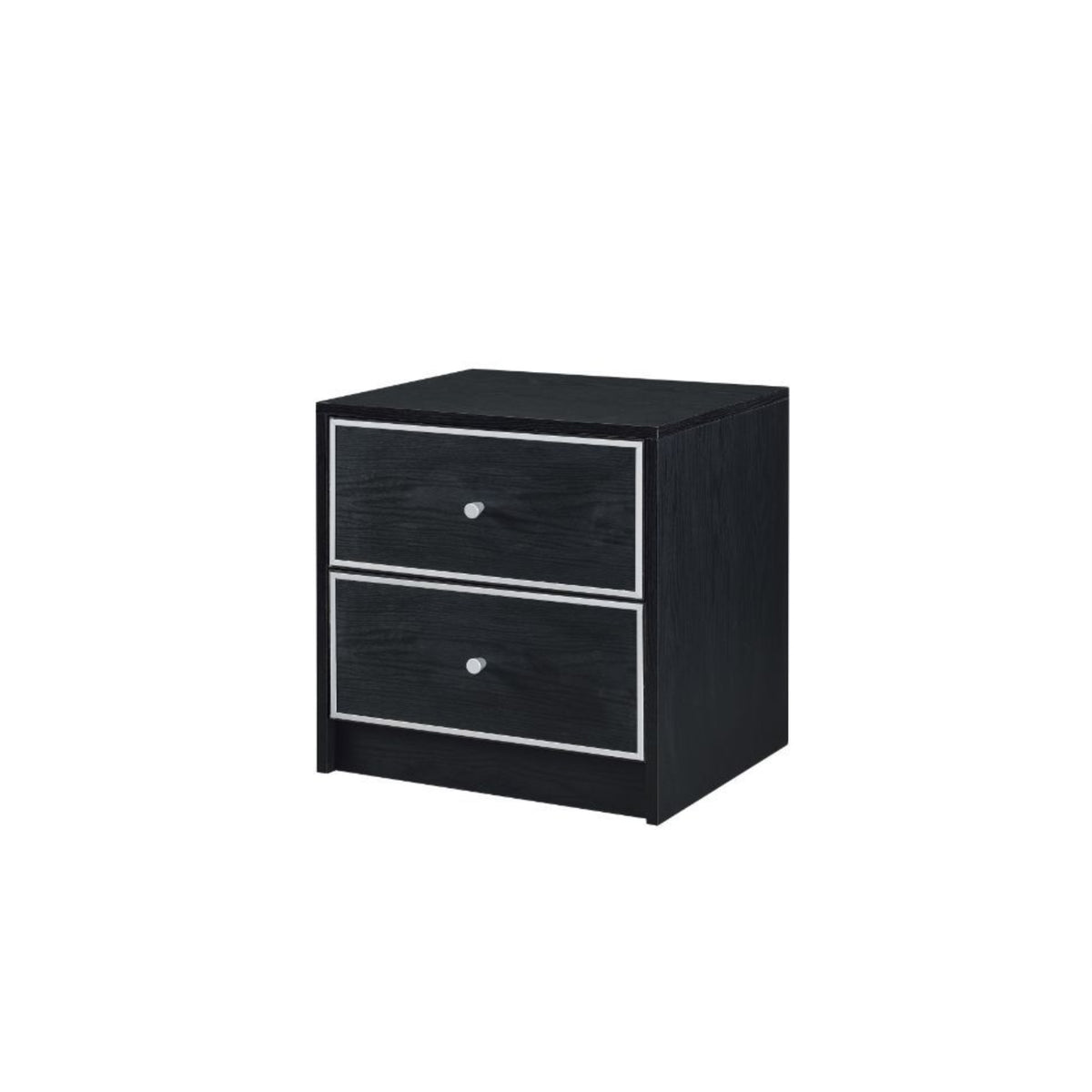Ergode Accent Table Black W/Silver Trim