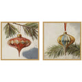 Nostalgic Holiday 2 Piece Framed Canvas Wall Art Set by Mary Sparrow