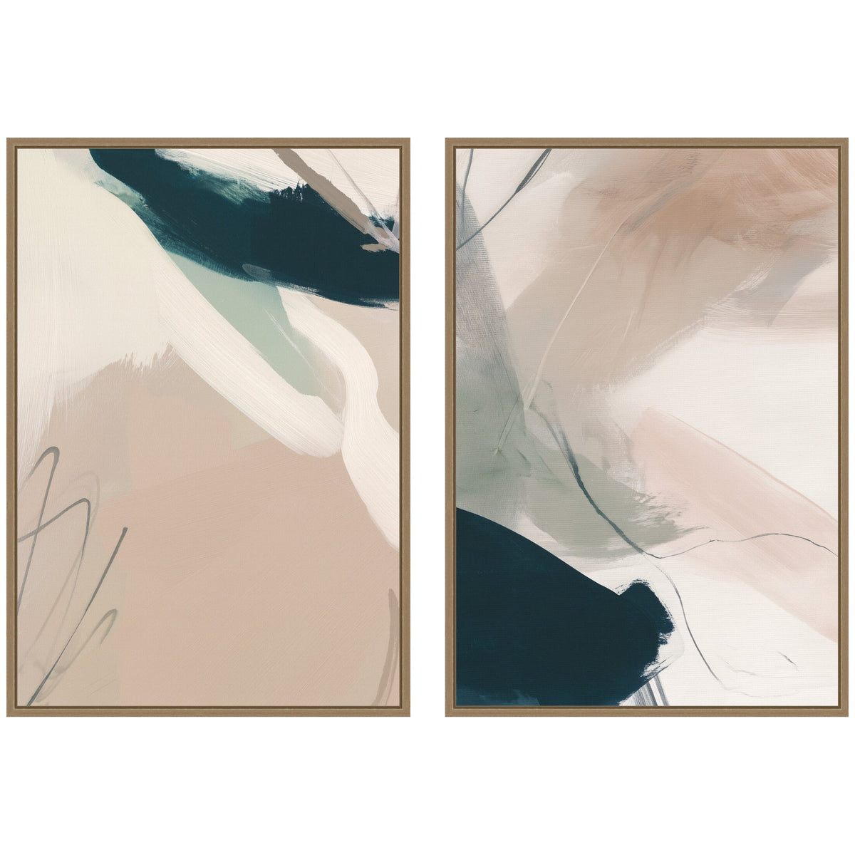 Marks No. 1 & No. 2 2 Piece Framed Canvas Wall Art Set by Amy Lighthall