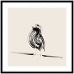 Bird on a Branch by Danushka Abeygoda Framed Wall Art Print