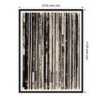 33 RPM Black and White by Robert Cadloff Framed Wall Art Print