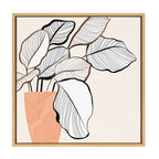Sylvie Botanical Calathea 4 Framed Canvas by Dominique Vari