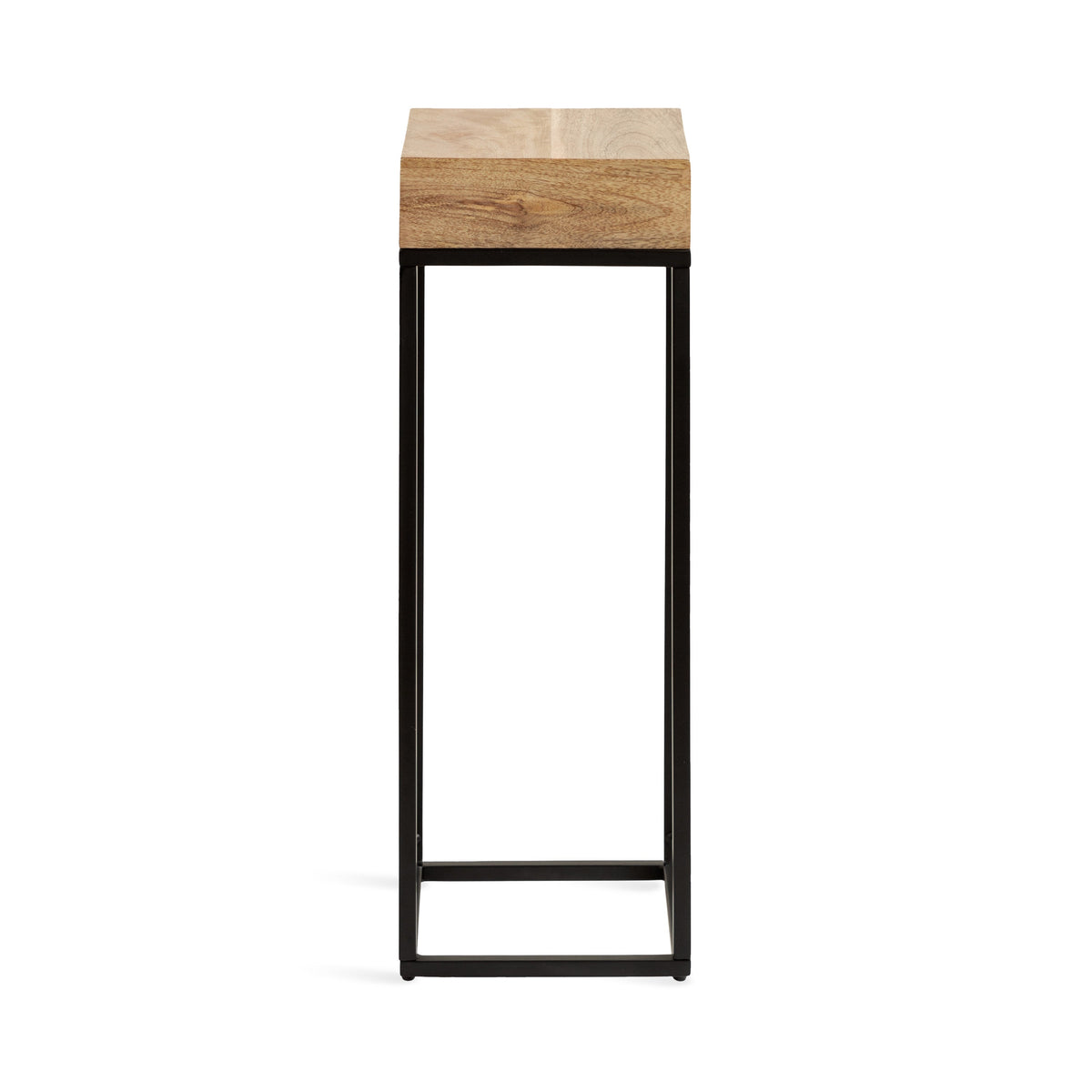 Karlsen Wood and Metal Slim Side Table
