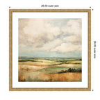 Framed Art Rolling Hills Abstract Landscape by The Creative Bunch Studio