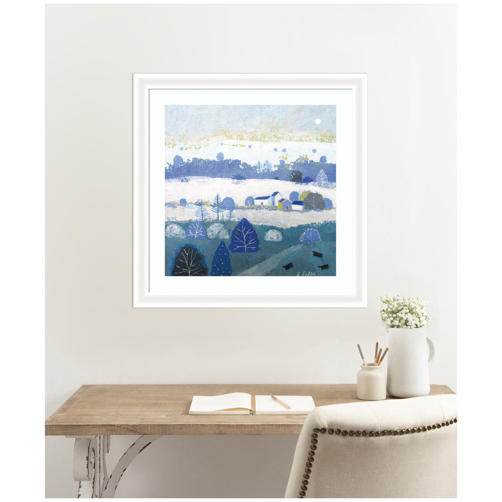 Framed Art Winter Dales by Giuliana Lazzerini