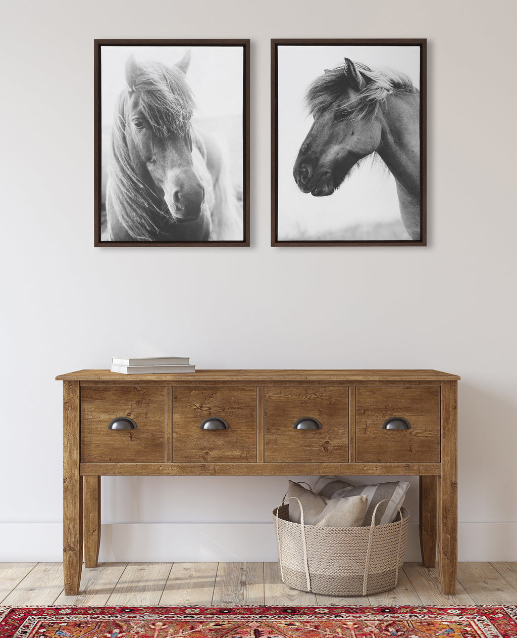 Sylvie Benevolence and Indomitable Framed Canvas Set by Alicia Abla