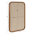 Hutton Wood Framed Fabric Pinboard