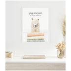 Sylvie Alpaca Fluff and Fold Framed Canvas by Amy Peterson