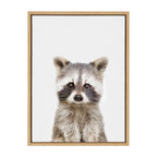Sylvie Raccoon Framed Canvas by Amy Peterson Art Studio