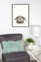 Sylvie Rabbit Framed Canvas by Simon Te of Tai Prints