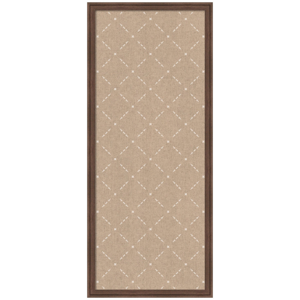 Pinboard Beige Lattice Pattern