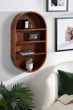 Hutton Wood Capsule Wall Shelf