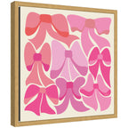 Sylvie Rain Bows 2 Framed Canvas by Carrie Cantwell
