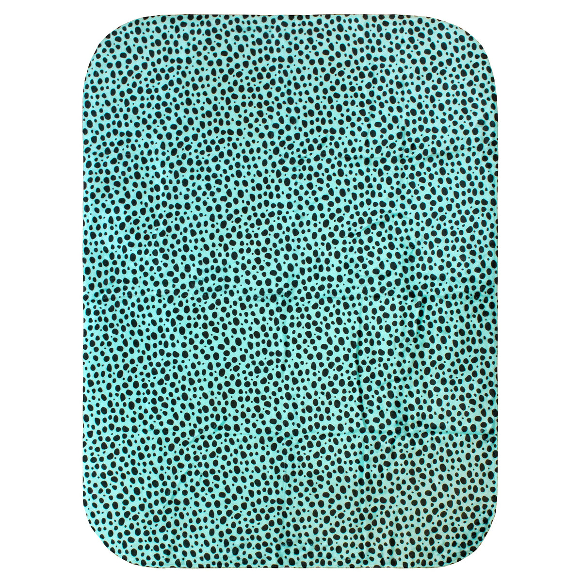 College Covers Everything Comfy Cheetah Print Decorative Baby Throw Blanket, 30X40 Inch, Teal