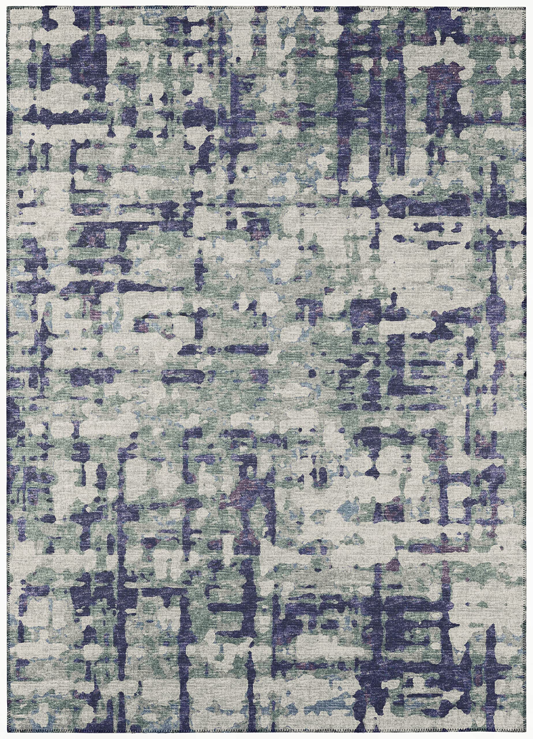Addison Rugs Bravado Abv35 Purple Washable 5' X 7'6" Indoor Outdoor Area Rug, Easy Clean, Machine Washable, Non Shedding, Bedroom, Entry, Living Room, Dining Room, Kitchen, Patio Rug