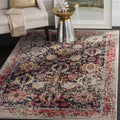 SAFAVIEH Monaco Collection Area Rug - 10 x 14, Grey & Multi, Oriental Abstract Distressed Design, Non-Shedding & Easy Care, Id