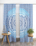 Popular Handicrafts Indian Hippie Bohemian Beautiful Ombre Mandala Curtain Panels Rose Gold
