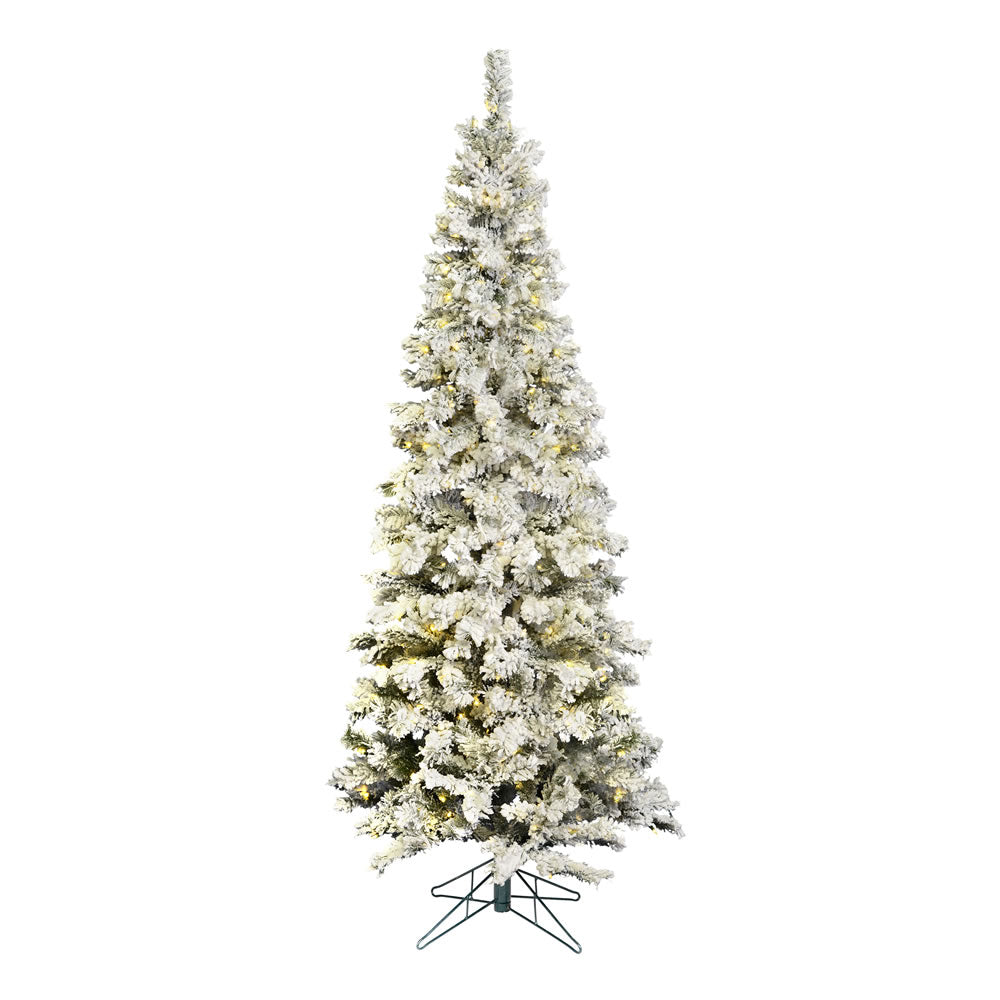 Vickerman 6.5 X 32 Inch  Flocked Pacific 300Led Wmwht  A100366Led