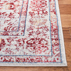 Safavieh Brentwood Collection 3' X 5' Ivory/Red Bnt832C Medallion Distressed Non-Shedding Living Room Bedroom Accent Rug