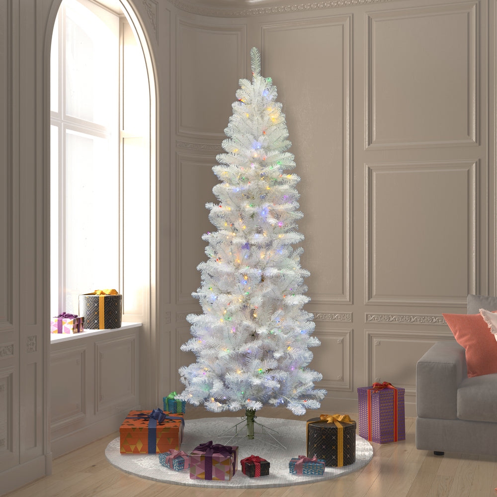 Vickerman 6.5 X 32 Inch  White Salem Pencil 250Led Mul  A103267Led