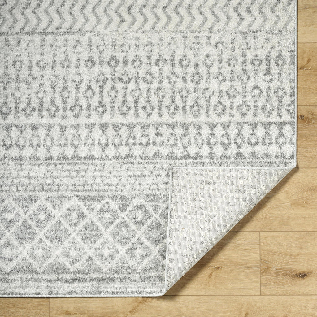Livabliss Chester Boho Moroccan Area Rug,10' Round,Grey