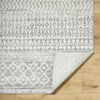 Livabliss Chester Boho Moroccan Area Rug,10' Round,Grey