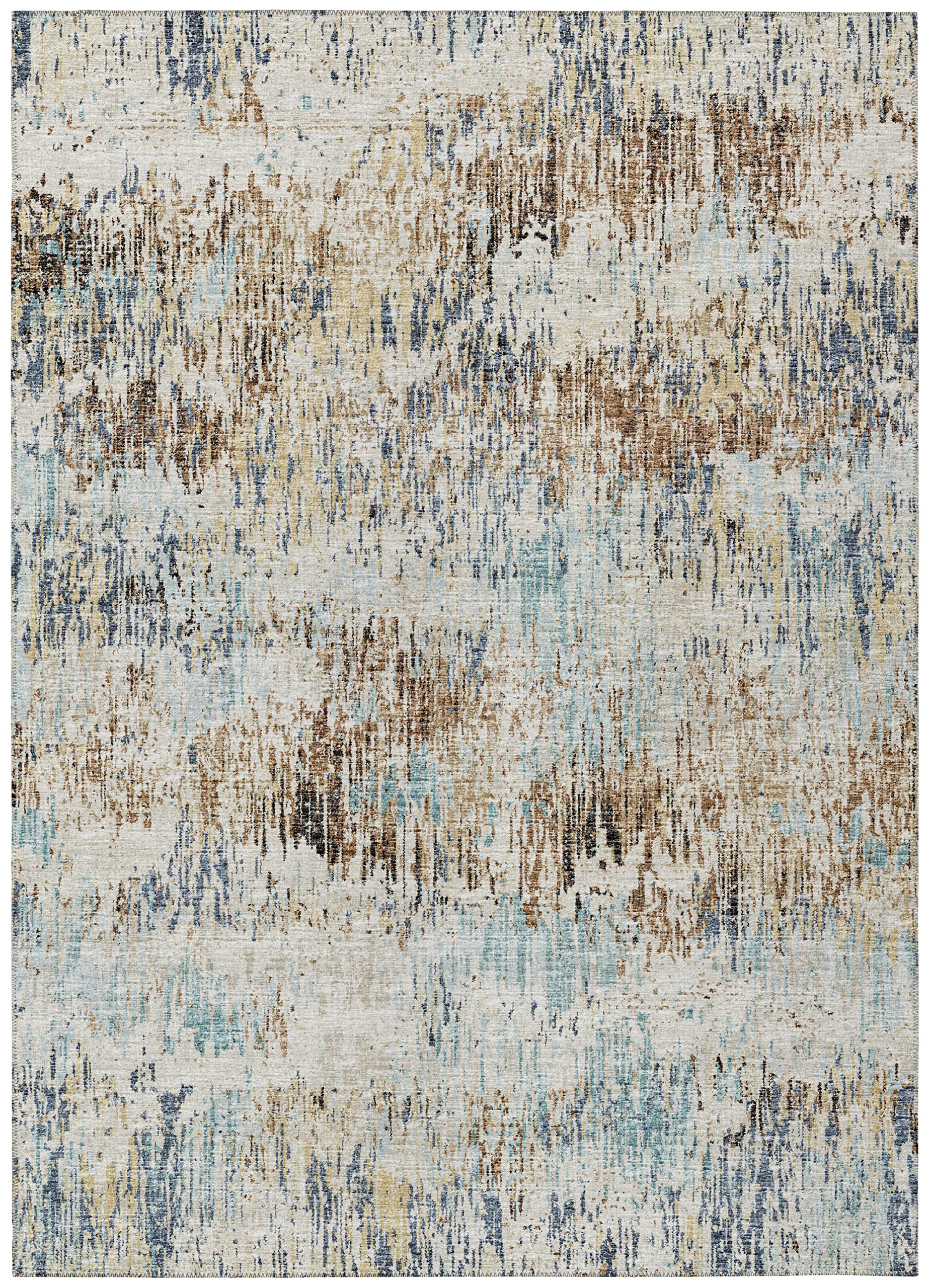 Addison Rugs Indoor/Outdoor Accord Aac31 Moody Washable 8' X 10' Indoor Outdoor Area Rug, Easy Clean, Machine Washable, Non Shedding, Bedroom, Living Room, Dining Room, Kitchen, Patio Rug