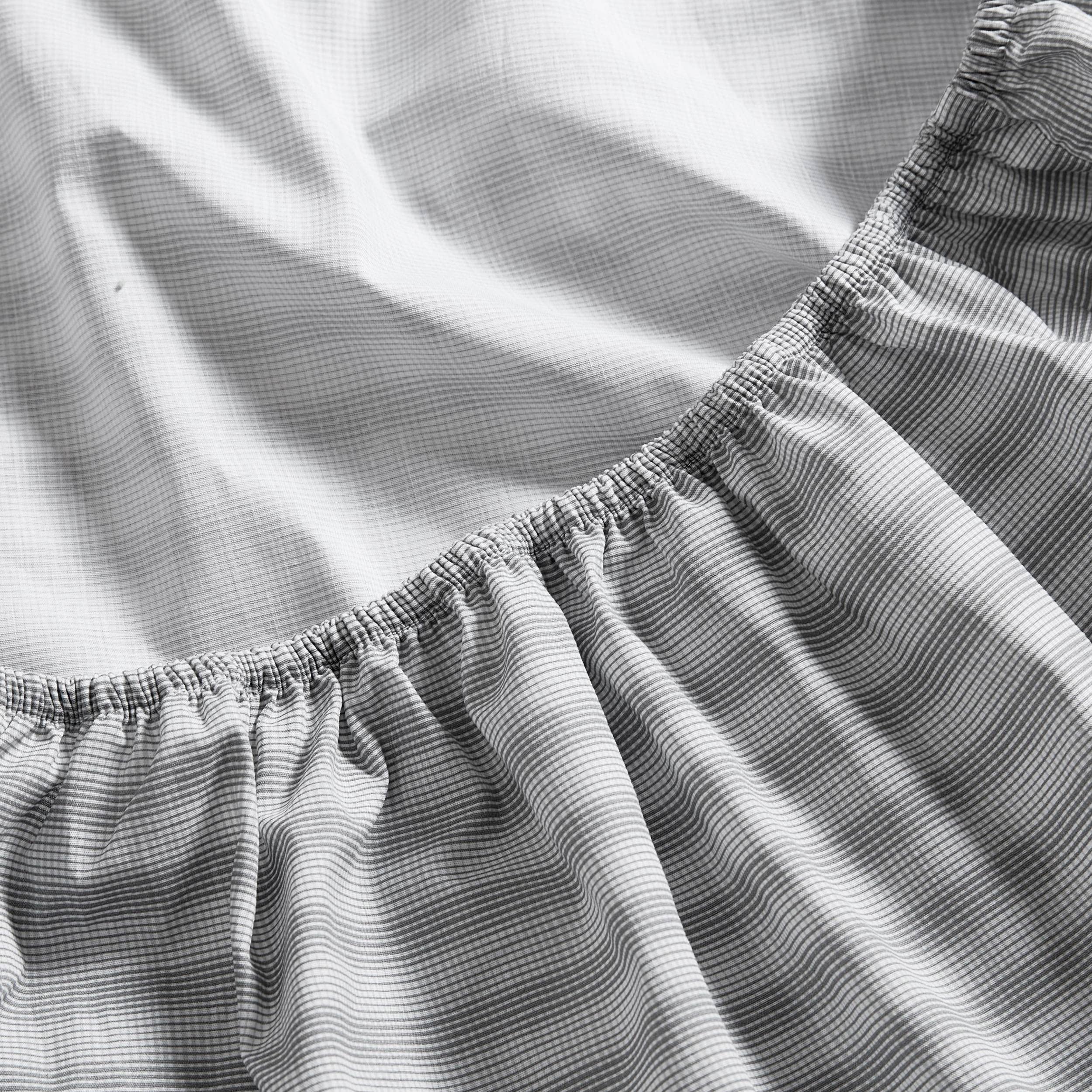 Nautica - Full Size Sheet Sets, Cotton Percale Preppy Bedding, Crisp & Cool, Lightweight & Breathable (Michael Plaid Grey, Full)