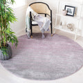SAFAVIEH Adirondack Collection 67 Round Purple / Green ADR113V Modern Ombre Non-Shedding Dining Room Entryway Foyer Living Room