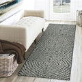 Dalyn Rugs Brisbane Br3 Geometric Chain Links Midnight 2'3" X 7'6"