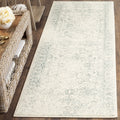 SAFAVIEH Adirondack Collection Runner Rug - 26 x 12, Ivory & Slate, Oriental Distressed Design, Non-Shedding & Easy Care, Idea