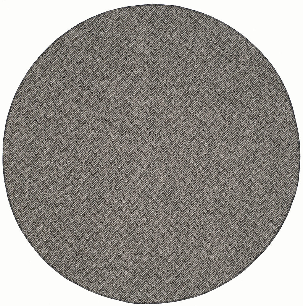 Safavieh Courtyard Collection 5'3' Round Black/Beige Cy8022 Indoor/ Outdoor Patio Backyard Mudroom Area Rug