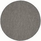 Safavieh Courtyard Collection 5'3' Round Black/Beige Cy8022 Indoor/ Outdoor Patio Backyard Mudroom Area Rug