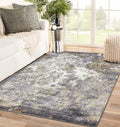 LUXE WEAVERS Beverly Collection Gray 5x7 Modern Abstract Area Rug