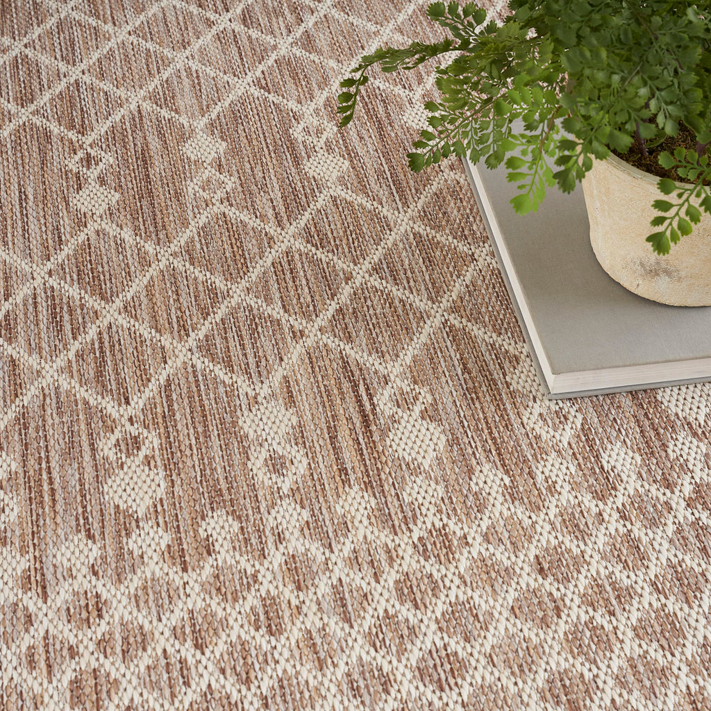 Nourison Positano Indoor/Outdoor Beige 8' X 10' Area Rug, Easy Cleaning, Non Shedding, Bed Room, Living Room, Dining Room, Backyard, Deck, Patio (8X10)